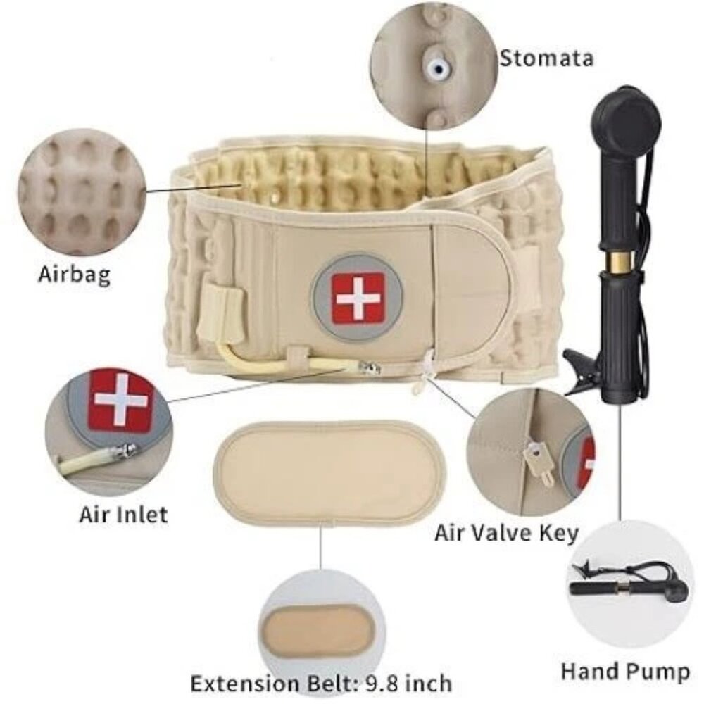 Lumbar Support Decompression Belt, Inflatable Back Brace - Picture 2 of 3